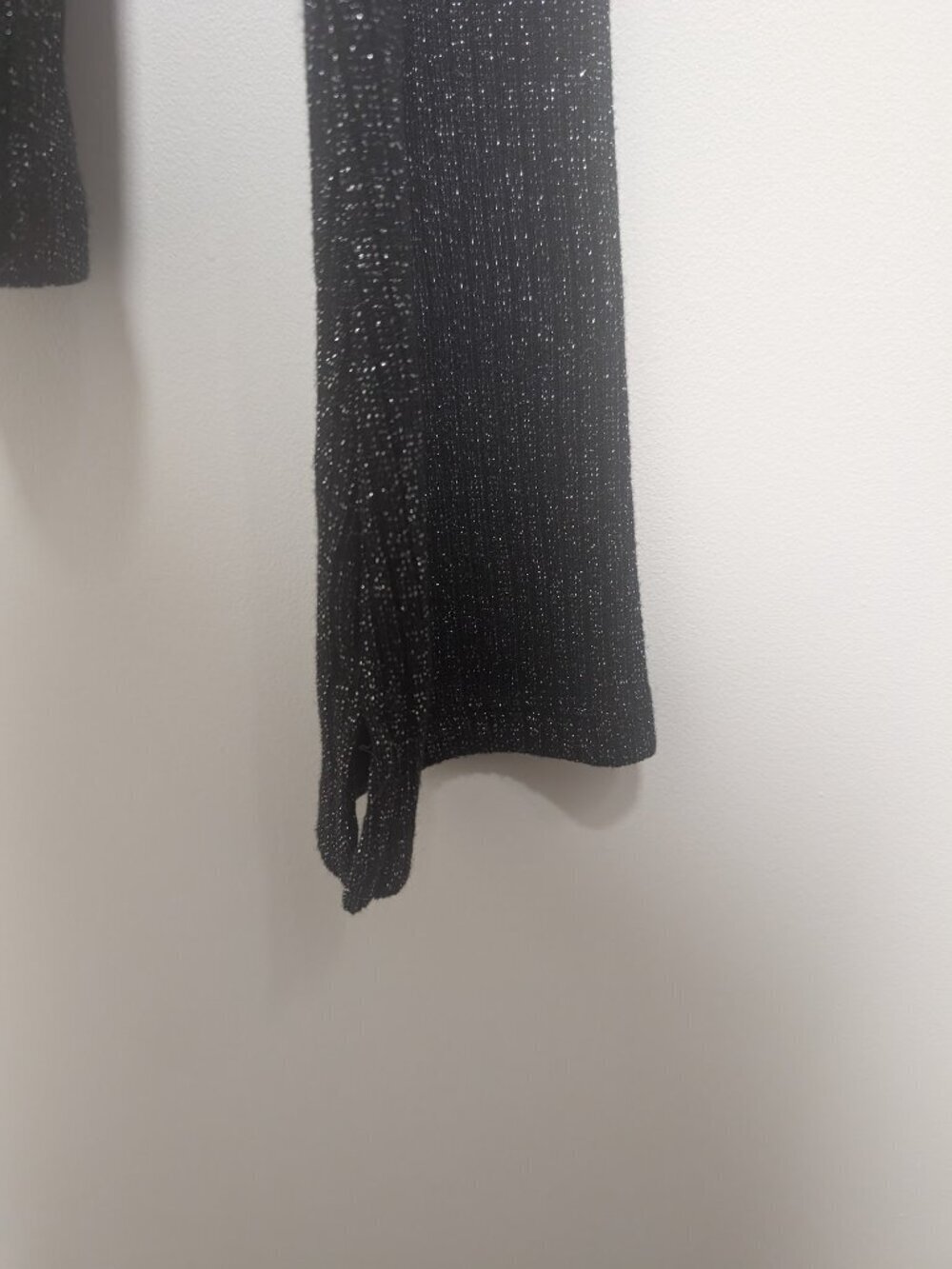 ba&sh | Lily Ribbed Metallic Scoop Neck In Black/Silver - Picture 11 of 14